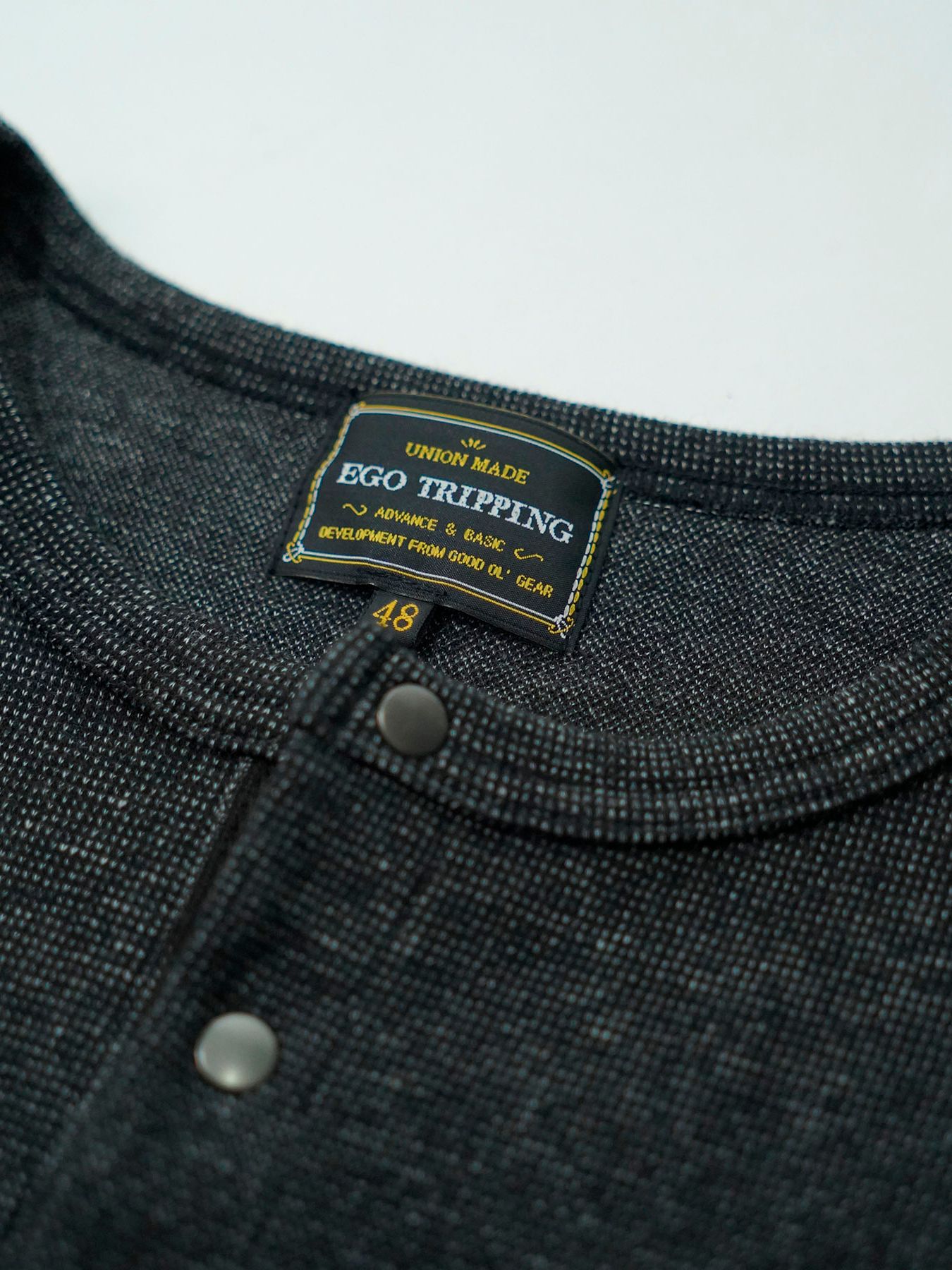 【予約品 】Deepfront / カットソー / 杢チャコール