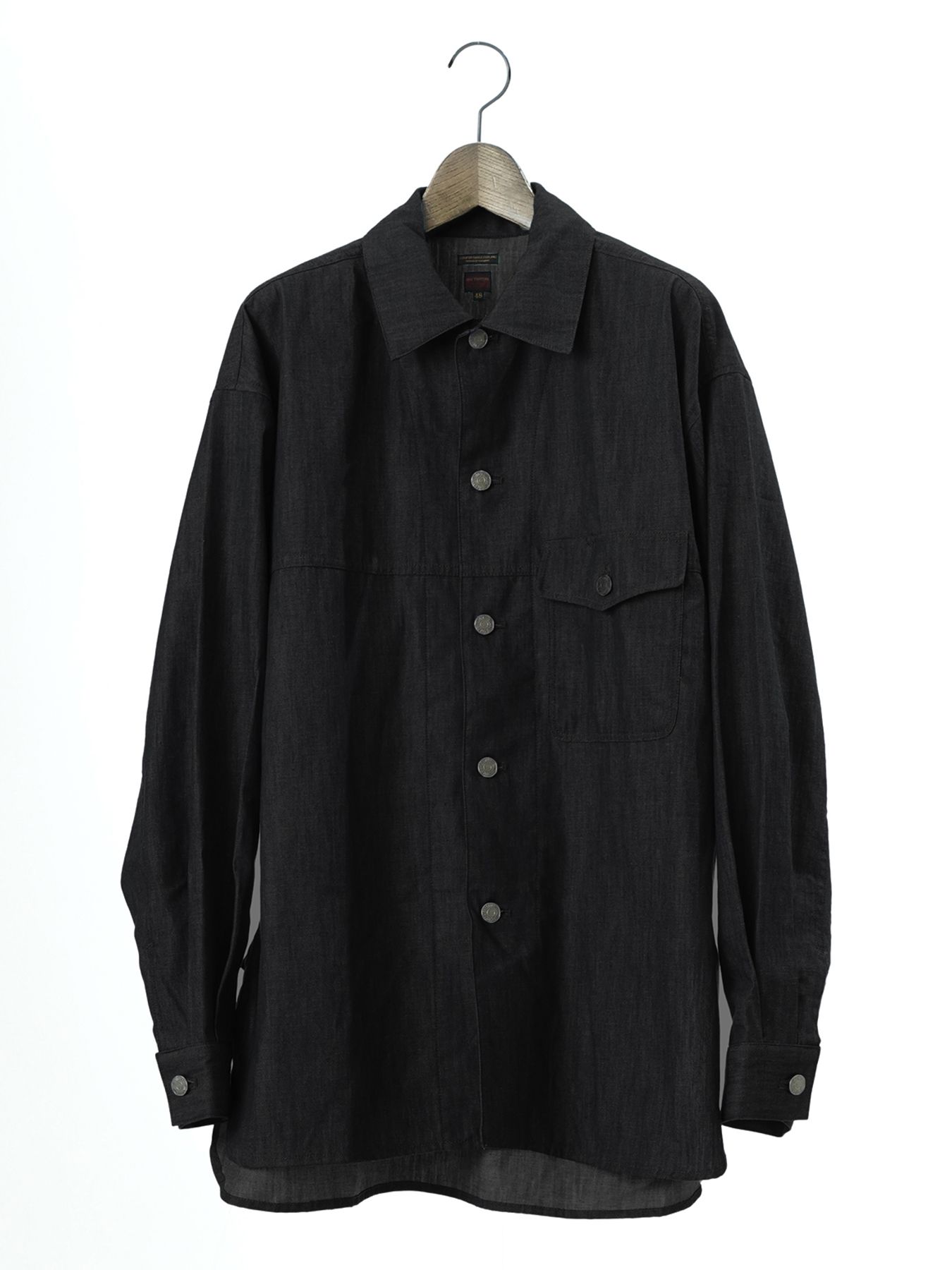 【予約品 10月26日(日) 締切】90sDENIMSHIRTS / デニムオーバーシャツ / BLACK×BLACK