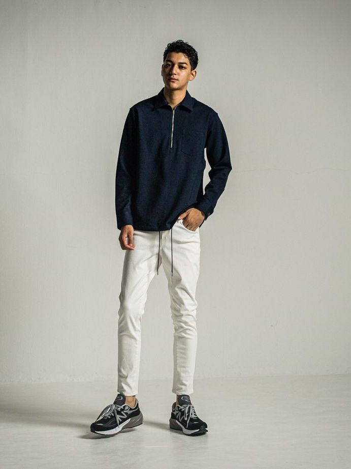 PULLOVER jersey shirt / ジャージブルシャツ / ダークネイビー