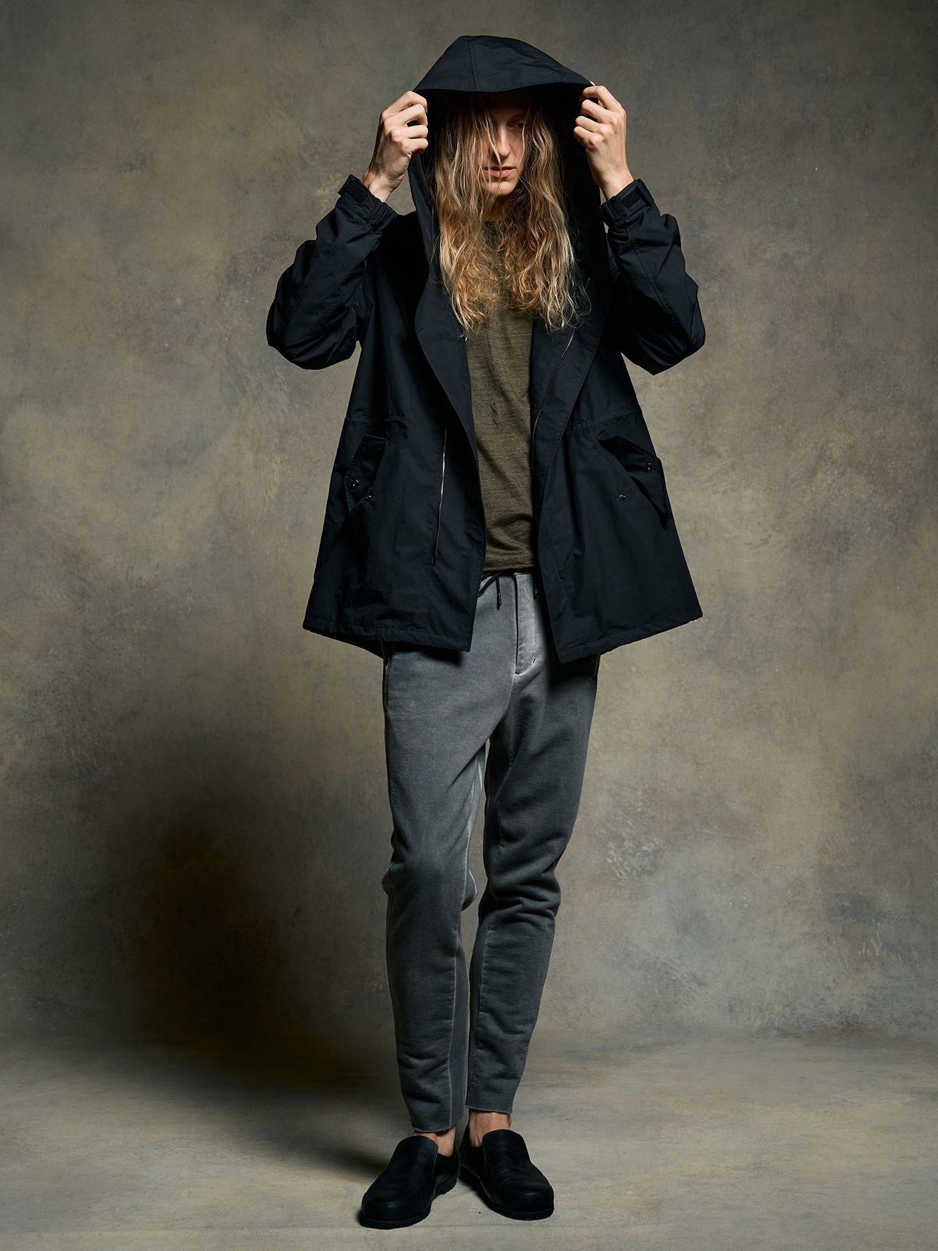 【予約品 9月23日(火) 締切】wrap field parka / ラップフィールドパーカ / ブラック