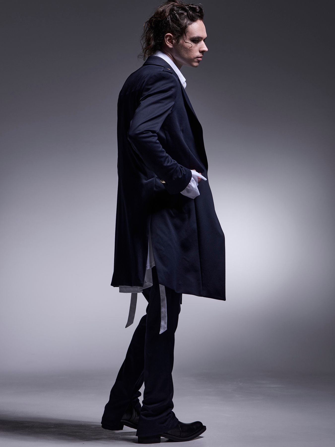 【予約品 7月13日(日) 締切】1Tuck Slim Slacks / 1タック スリムスラックス / ネイビー