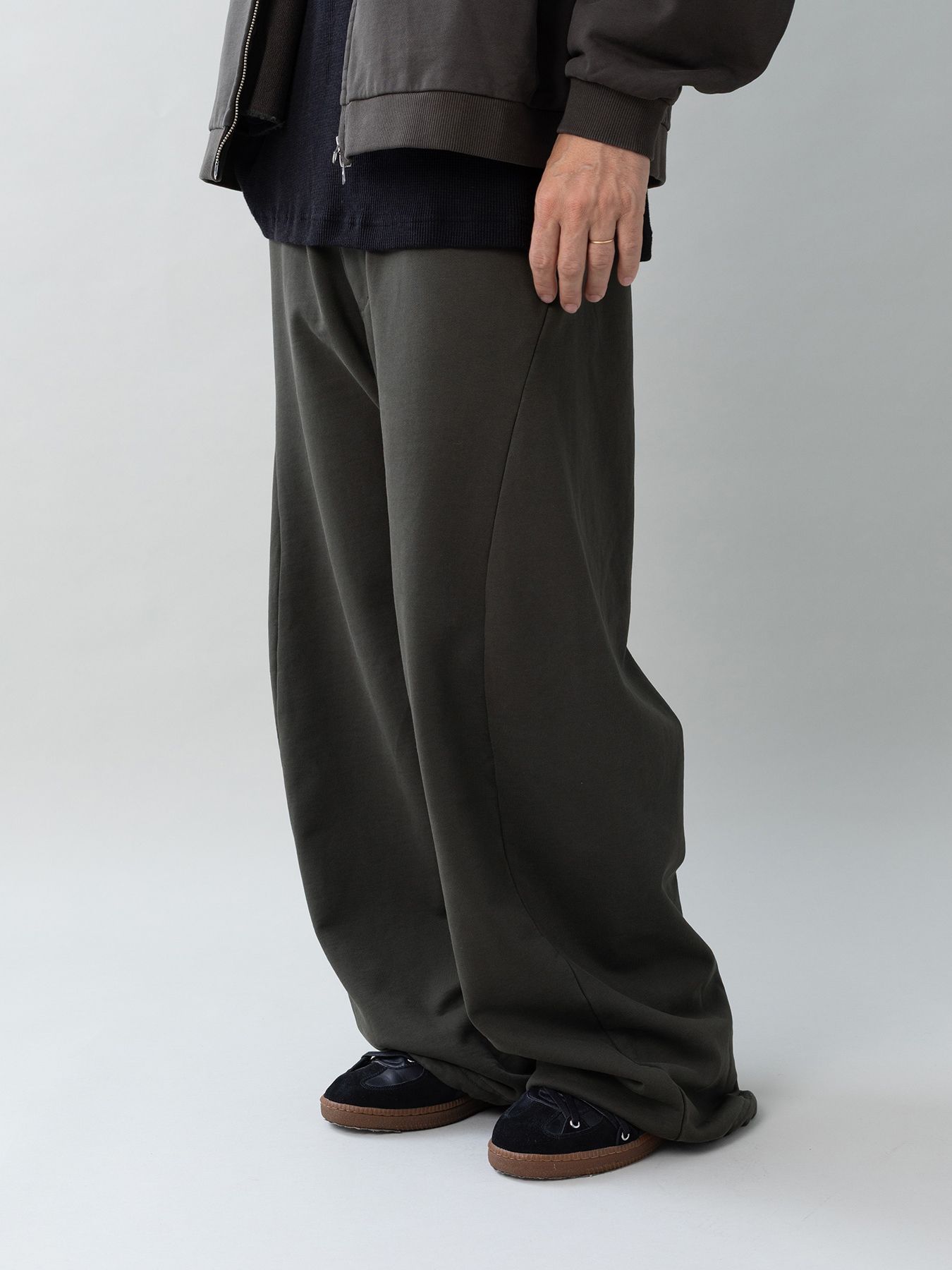 【予約品 5月6日(水) 締切】3D-SWEATPANTS / 3Dスウェットパンツ / チャコール