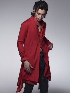 《予約品》 FlareCardigan / フレアカーディガン / レッド 【kiryuyrik】 8月以降入荷予定