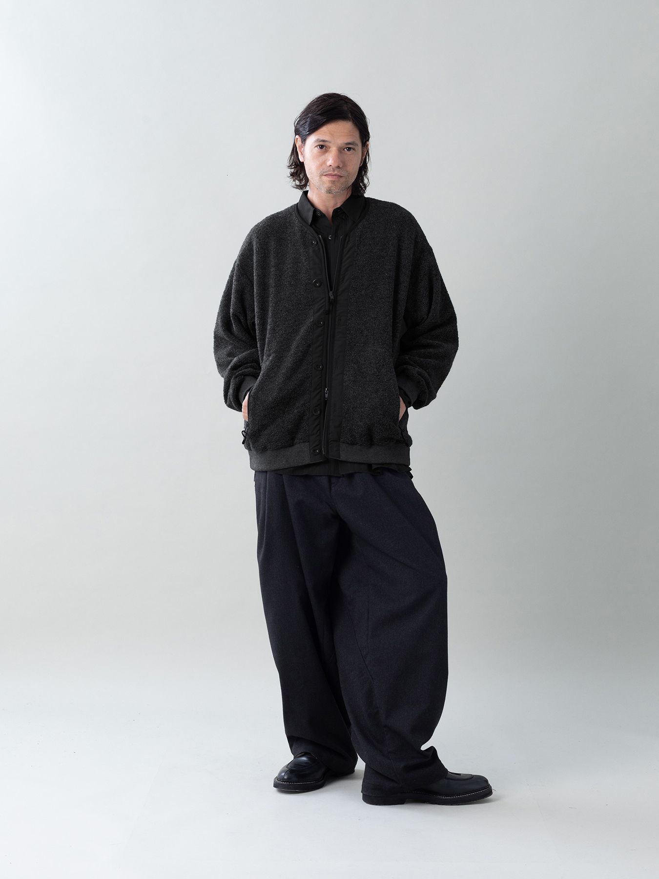 【予約品 5月27日(水) 締切】WOOLBOA-LINERJACKET / ウールボアブルゾン / ブラック
