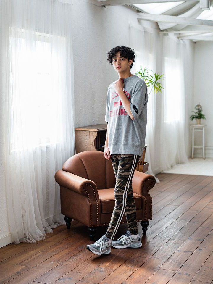 《予約品3月3日18：00締め》 college half sleave / ハーフスリーブT / グレー