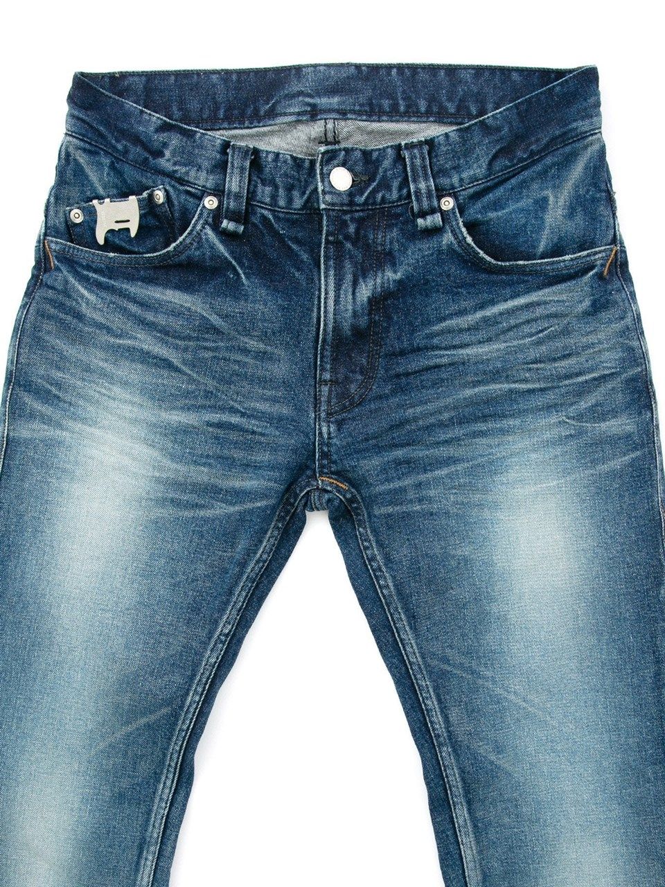 12.5oz Organic Cotton Stretch Denim Tight Straight Jeans / 12.5oz オーガニックコットン ストレッチデニム タイトストレート  / TIGHT JOE  / インディゴUSED
