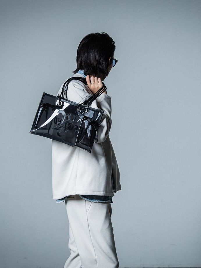 《予約品》 vermilion×RESOUND PVC TOTE BAG / ビニールトートバッグ / ブラック