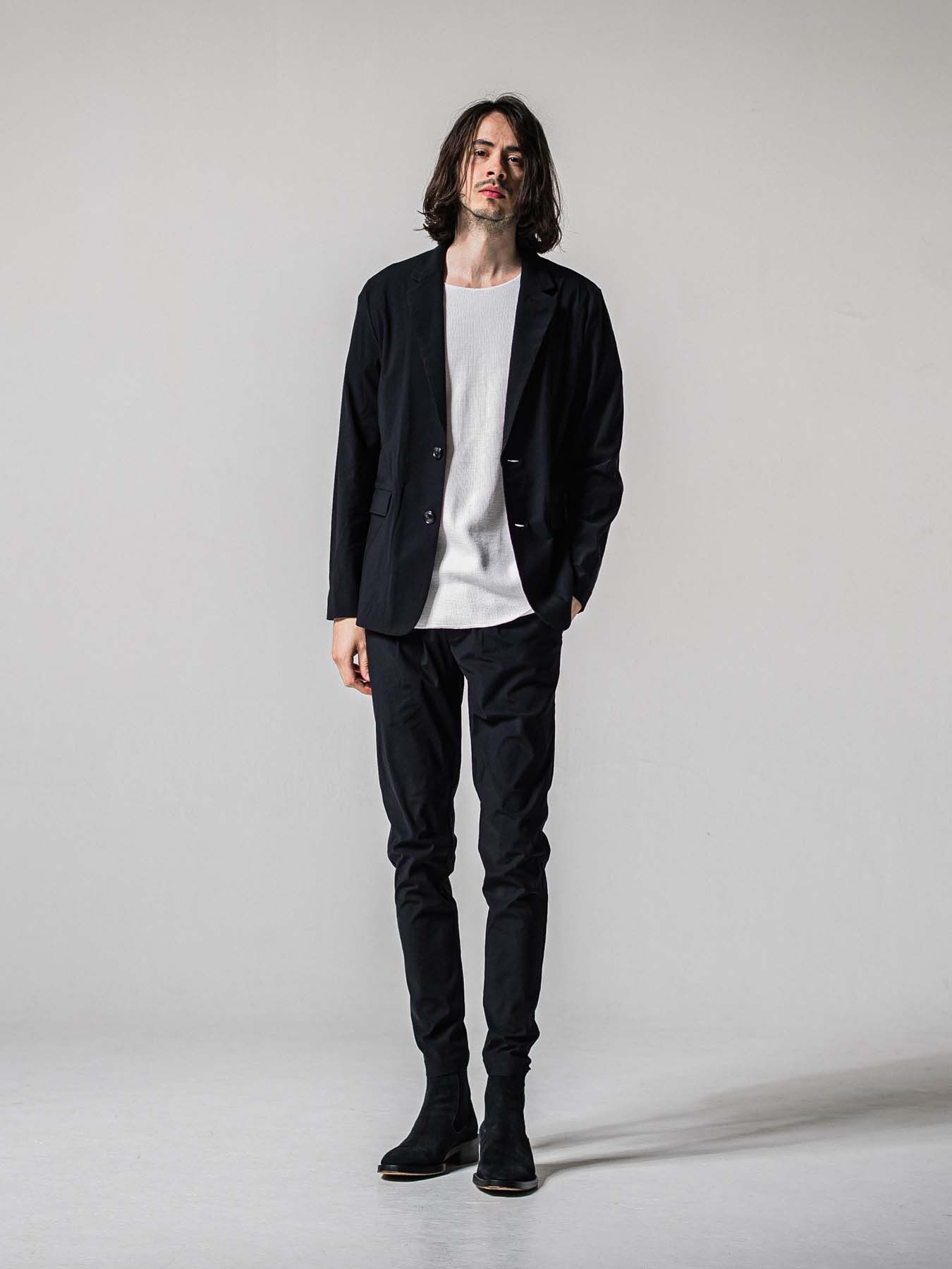 【予約品 11月16日(日) 締切】CHRIS EASY TUCK PANTS / スラックス イージーパンツ / ブラック