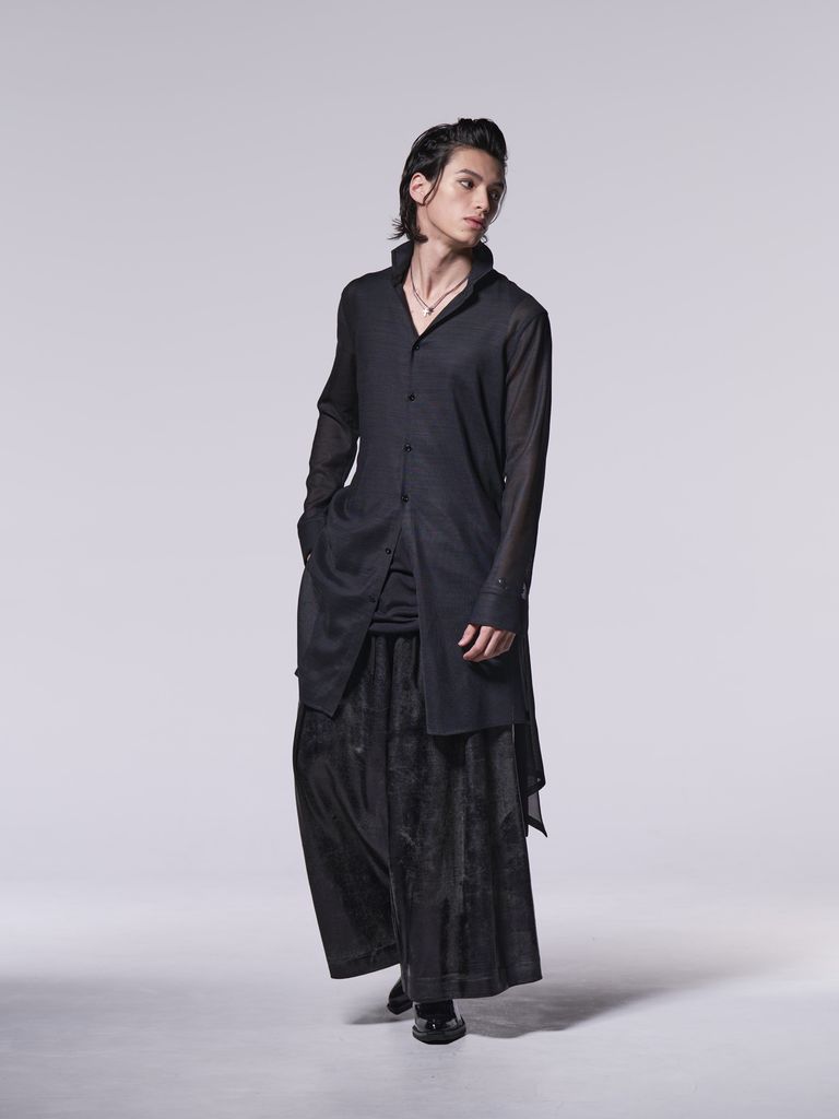 Kiryuyrik/キリュウキリュウ スタンドカラーフレアシャツ kiryuyrik - 《予約品》 StandCollarFlareShirt / スタンド