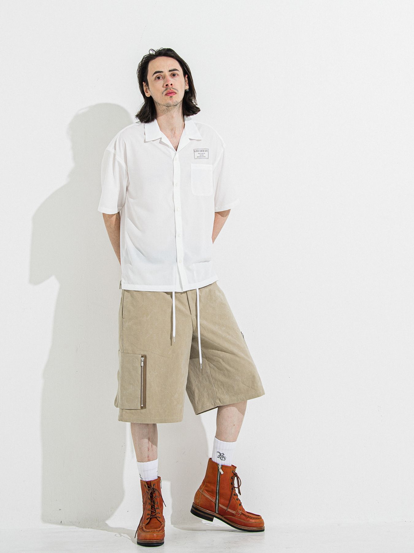 【予約品 】DAVID CARGO HALF PANTS / デヴィッドカーゴハーフパンツ / ヴィンテージベージュ