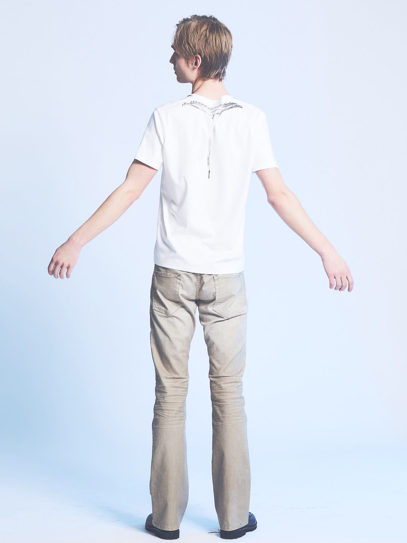 《YArKA × 5351》ネックレス プリント 半袖 Tシャツ / ホワイト【5351 POUR LES HOMMES】