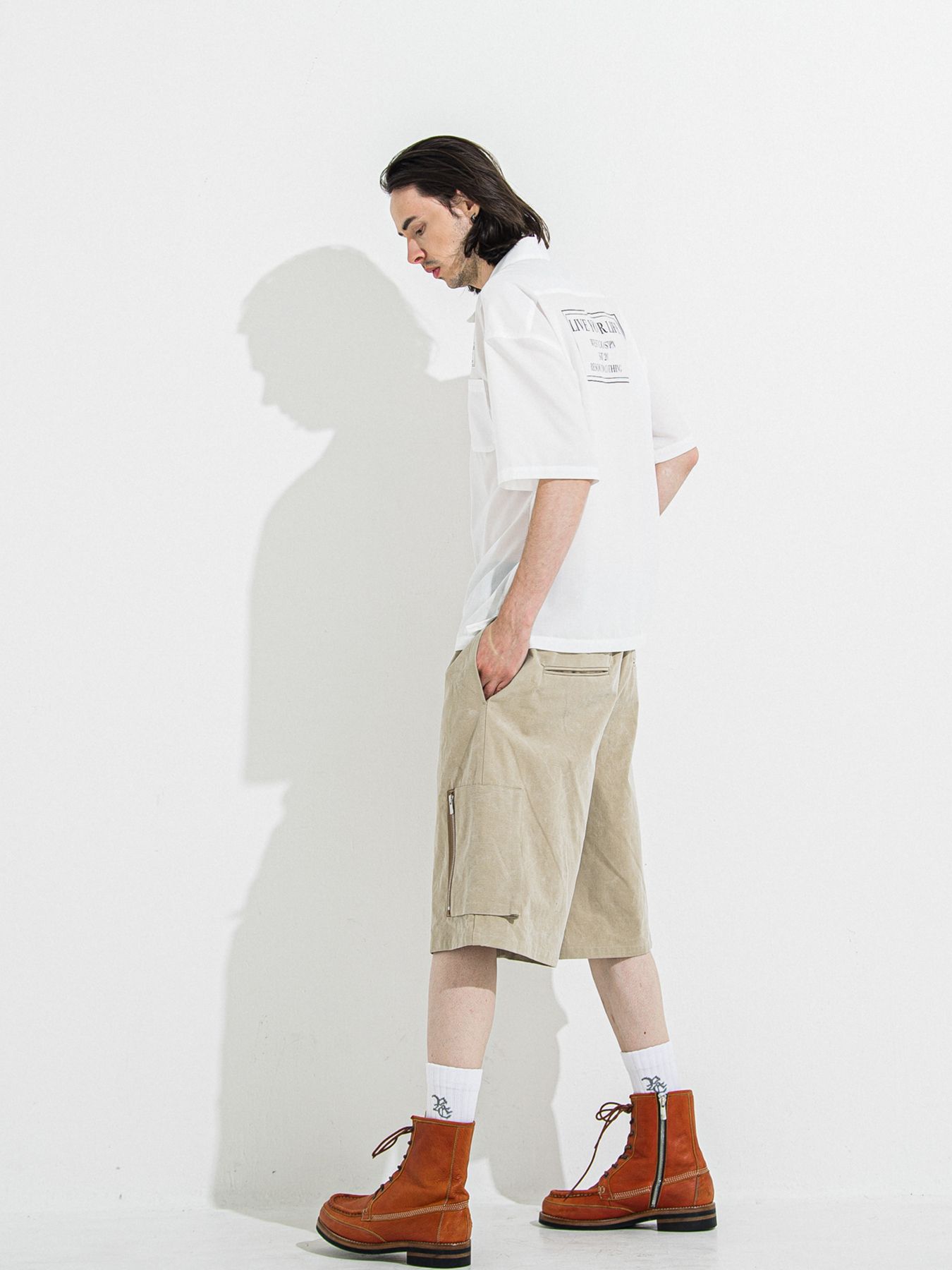 【予約品 】DAVID CARGO HALF PANTS / デヴィッドカーゴハーフパンツ / ヴィンテージベージュ