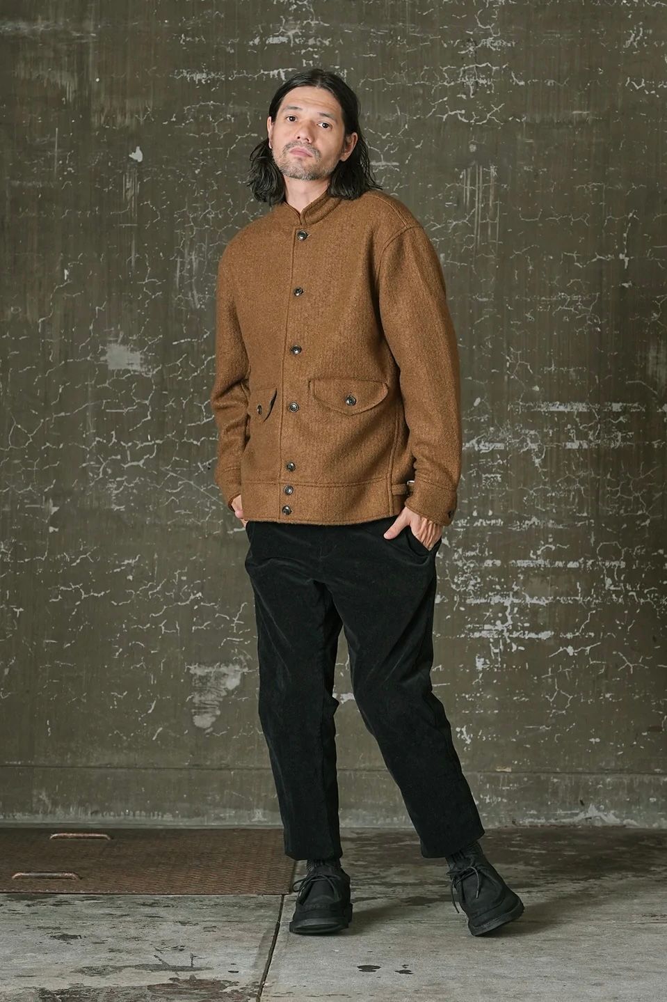 EGO TRIPPING - 《予約》 WOOL COSSACK JACKET / ベージュ 【EGO