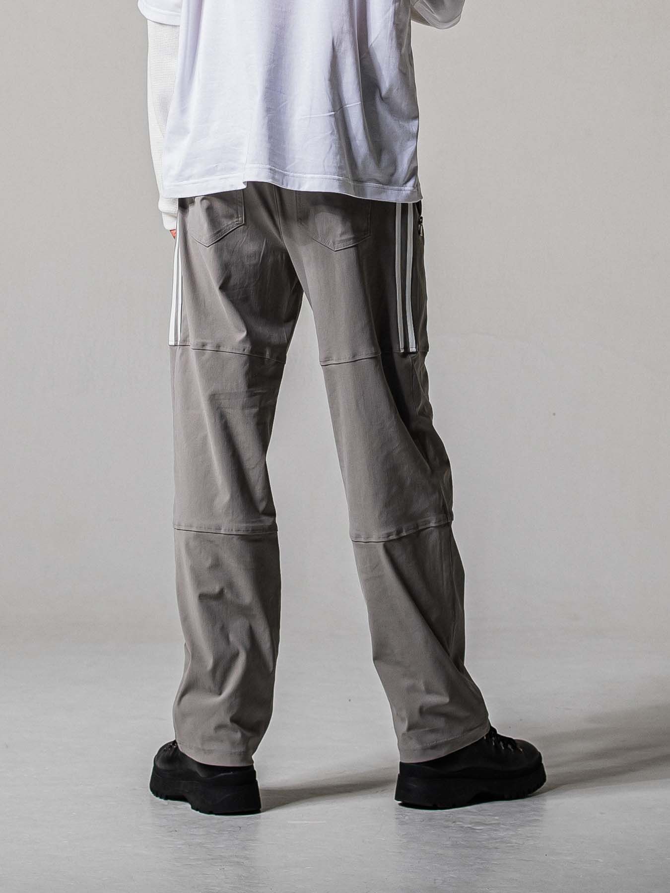 【予約品 11月16日(日) 締切】JONSON LINE WIDE PT / ジョンソン ライン ワイドパンツ / グレー×ホワイト