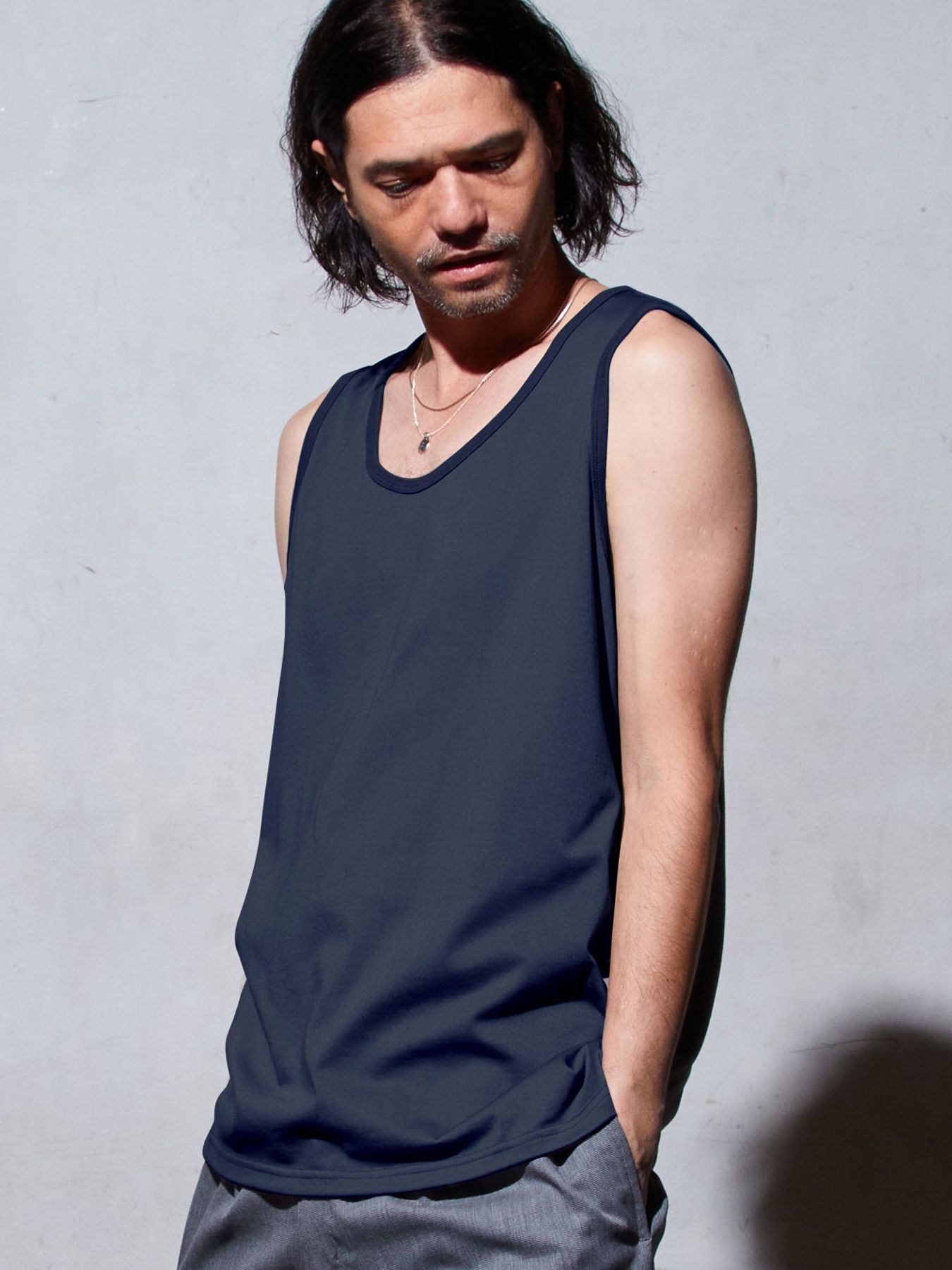 《予約品》 SMOOTH TANK / タンクトップ / ネイビー