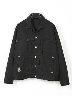 11oz Organic Cotton Stretch Denim Jacket / 11oz オーガニックコットン ストレッチデニム ジャケット / Jimmy / ブラック