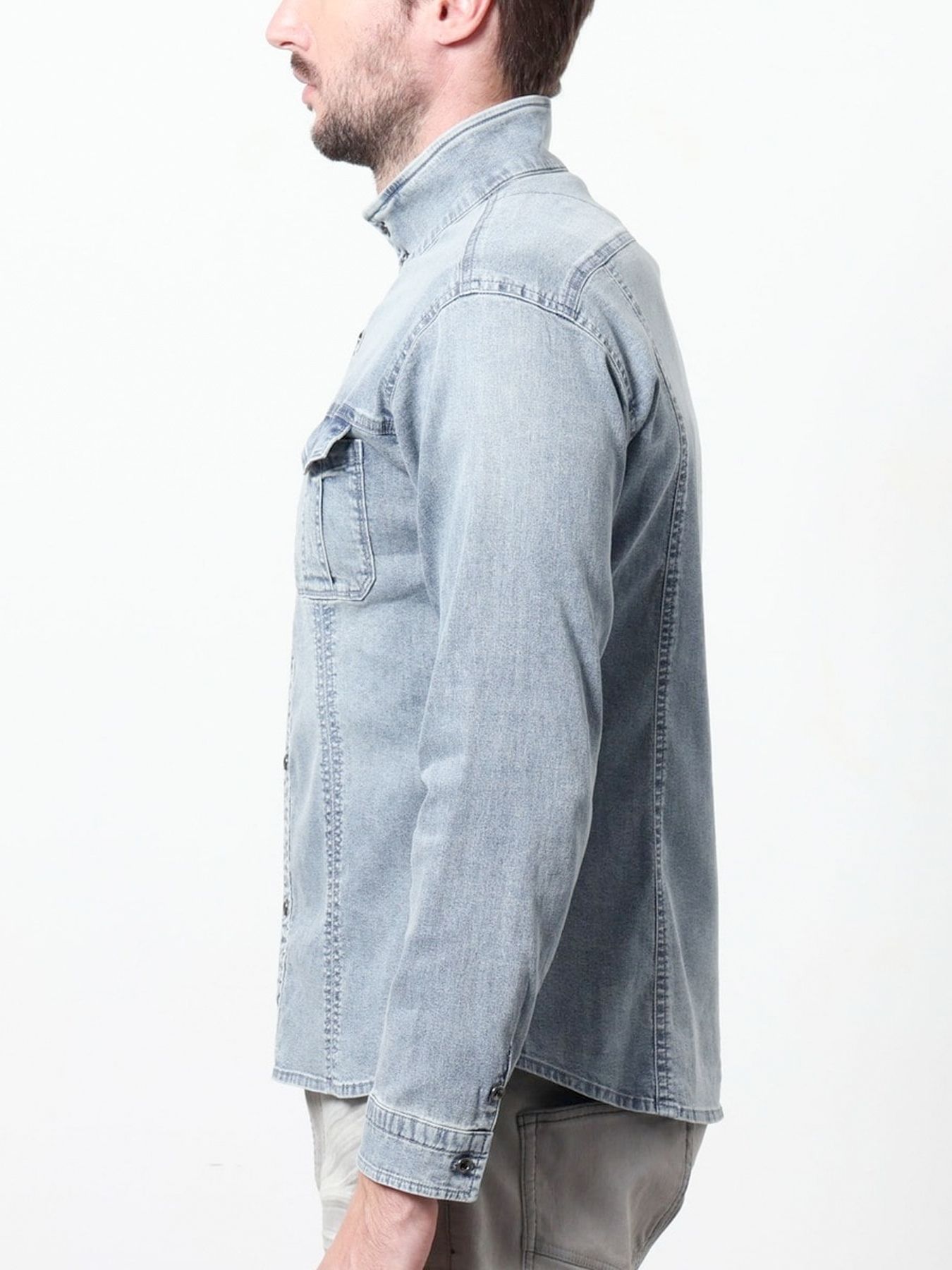 スーパーライトオンスデニムGジャン / ネイビー 【HIDEAWAYS NICOLE】