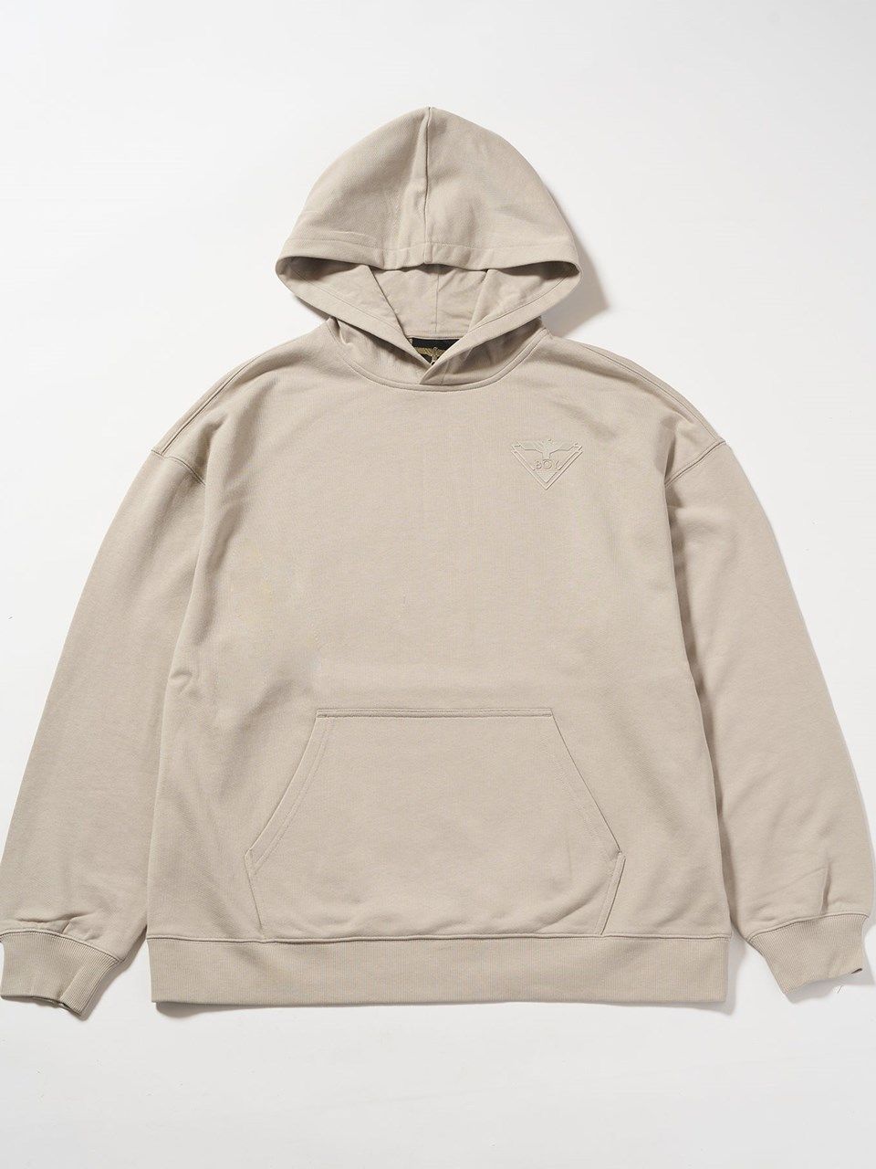 BOY LOGO Patch Hoodie Parka / パーカー / ベージュ