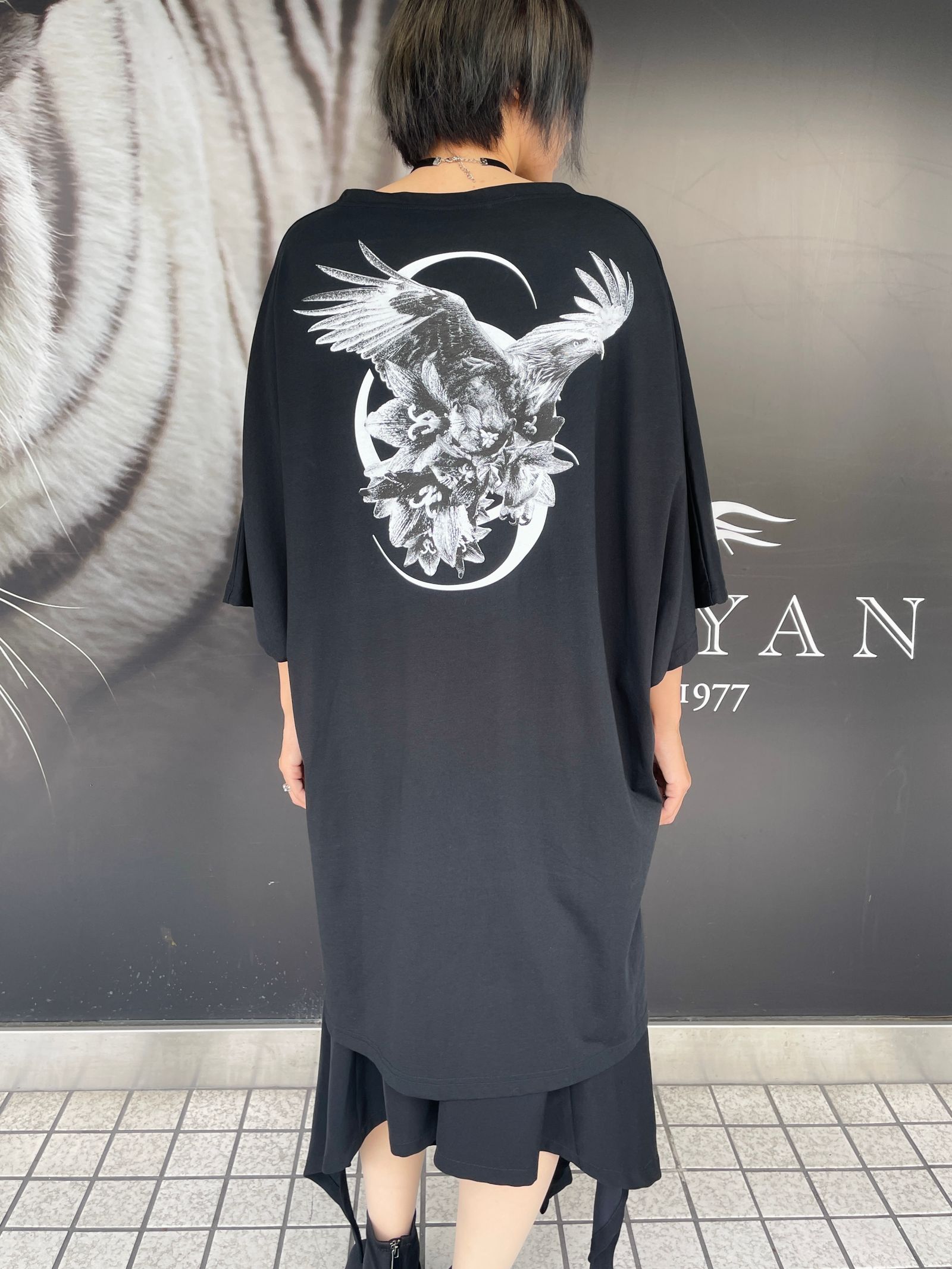 《予約品 》 BoatNeck Dolman T-Shirt / ドルマンTシャツ チャリティー第二弾 / ブラック