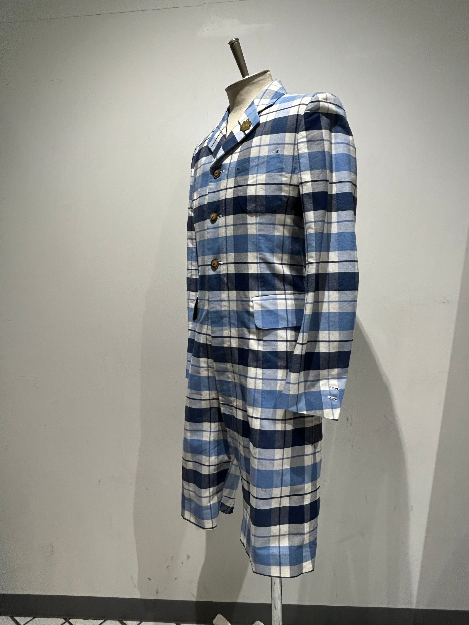 テーラーメイドジャケットつなぎ チェック1点物 /アレフルード +CAPサービス