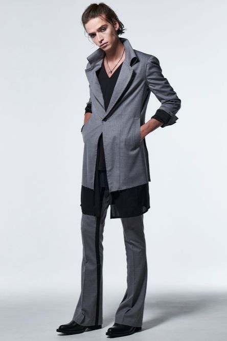 《予約品》 FlareSingleNapoleonJacket / ライトグレー 【kiryuyrik】 2023年3月以降入荷予定