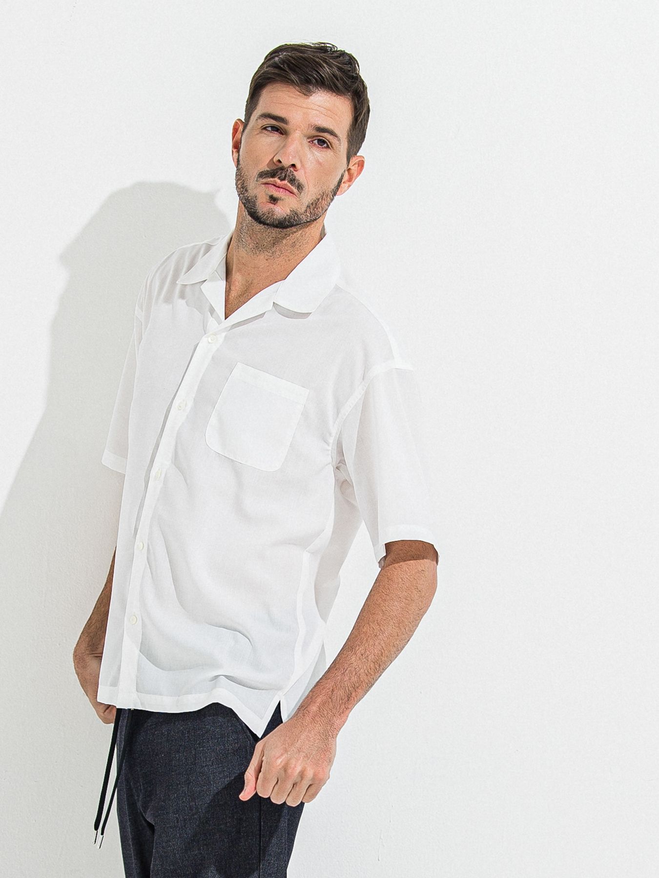 【予約品 】ZACK HALF SHIRT / ザックハーフスリーブシャツ / ホワイト