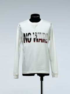 《予約品》 NOWAR-CharityLongSleevesT-Shirt / 長袖Tシャツ  / ホワイト 【THE ONENESS】 4月中入荷予定