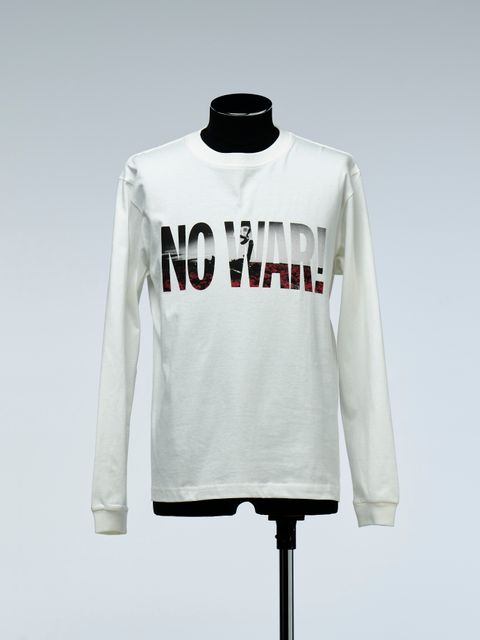 《予約品》 NOWAR-CharityLongSleevesT-Shirt / 長袖Tシャツ  / ホワイト 【THE ONENESS】 4月中入荷予定