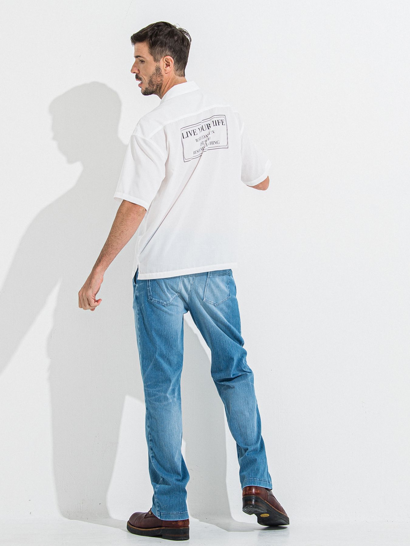DENIM JERSEY WIDE PT / デニムジャージワイドパンツ / ライトインディゴ