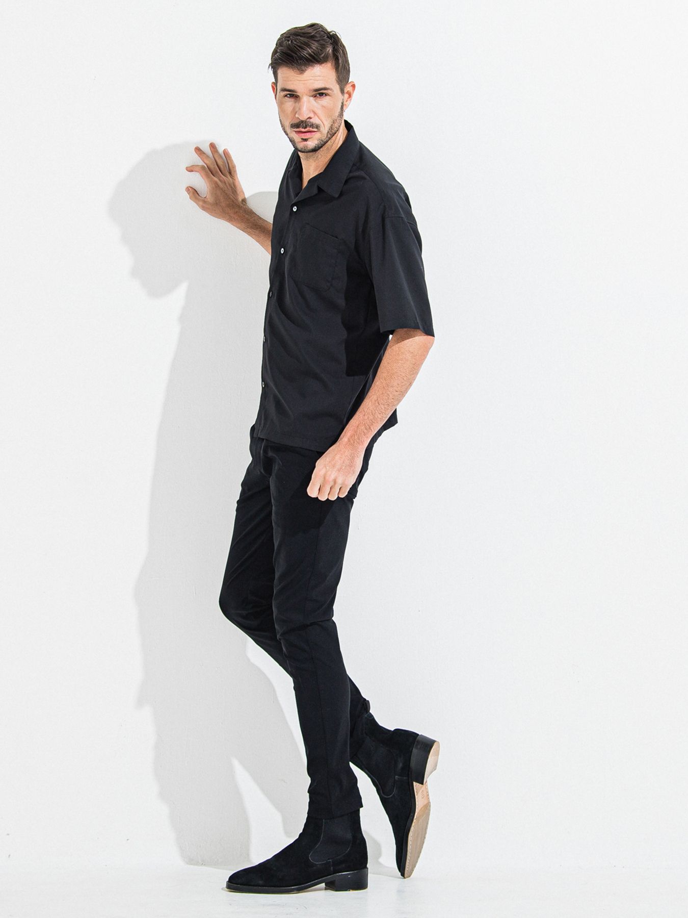 【予約品 】CHRIS EASY TUCK PANTS / クリスイージータックパンツ / ブラック