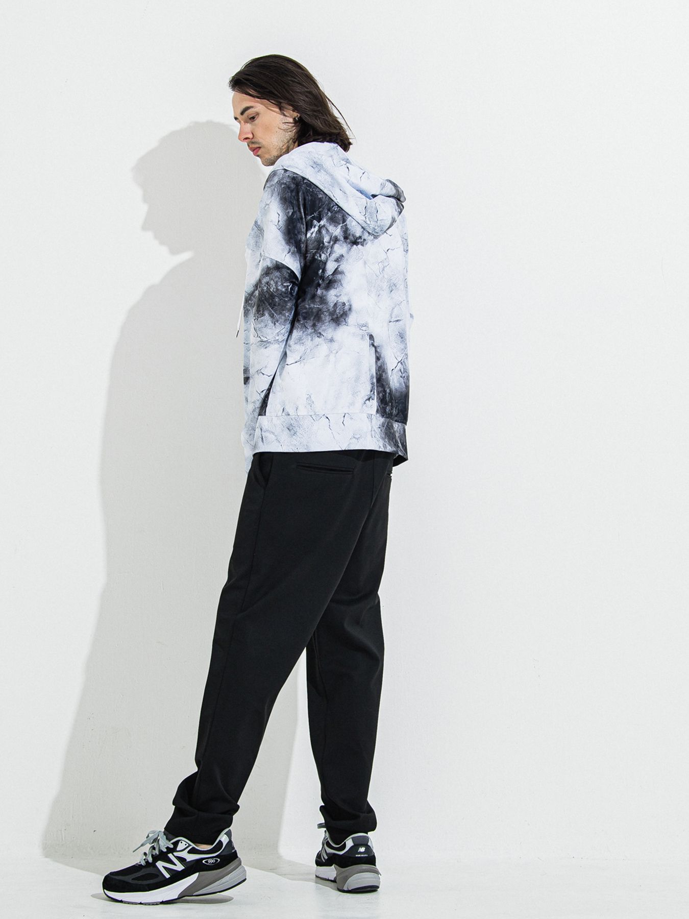 【予約品 】PAT WIDE EASY PANTS / パットワイドイージーパンツ / ブラック