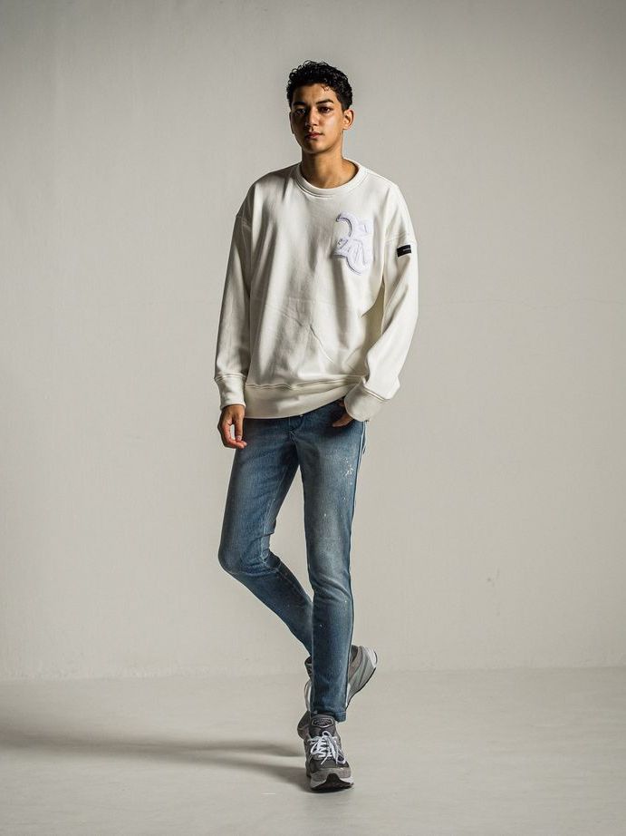 《予約9月1日18時締め》 EX denim jersey  BLINDLINE   PT  / ラインパンツ / リンドブルー