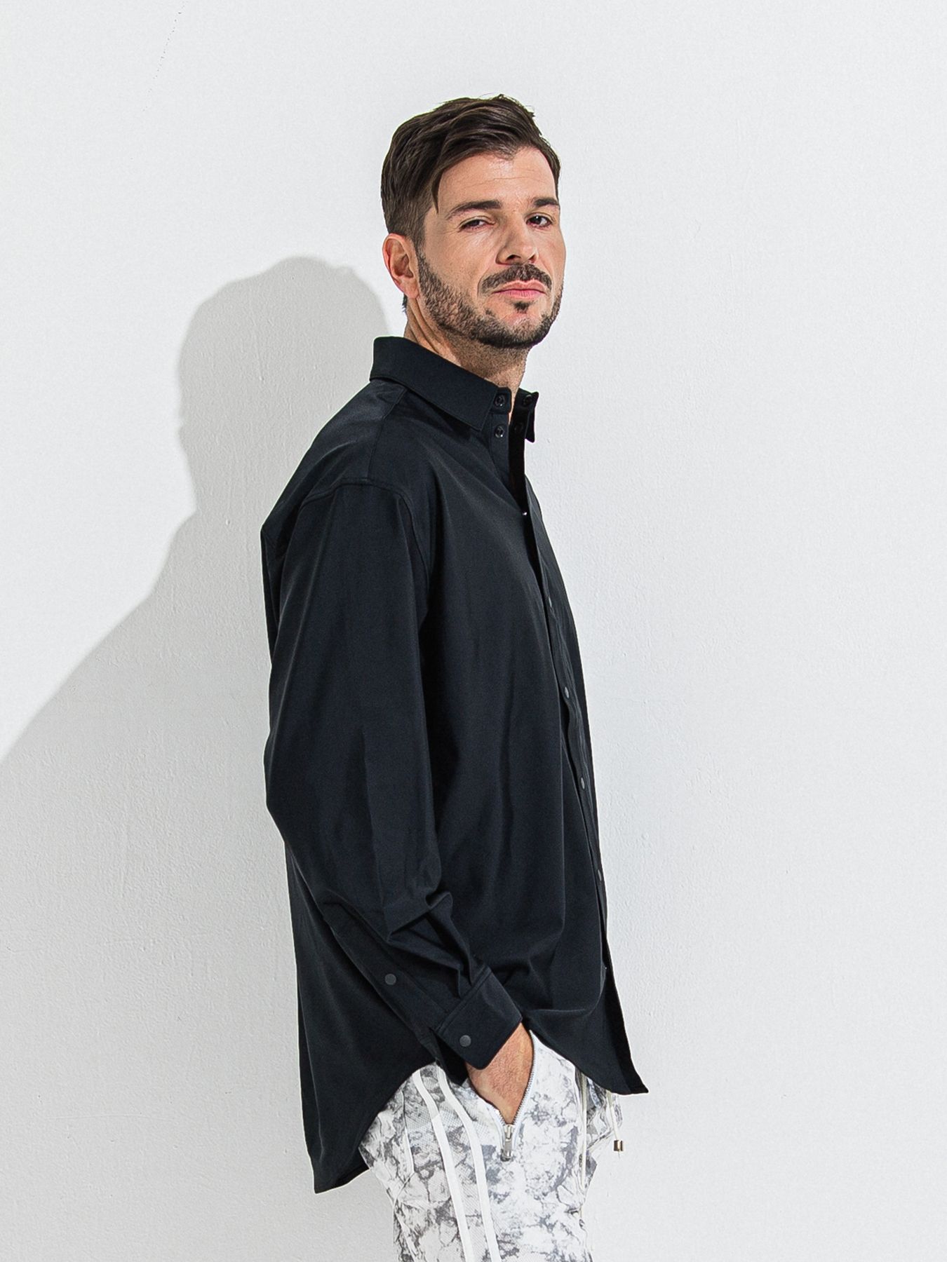 【予約品 】RASH JACK SHIRTS / ラッシュガード ジャックシャツ / ブラック