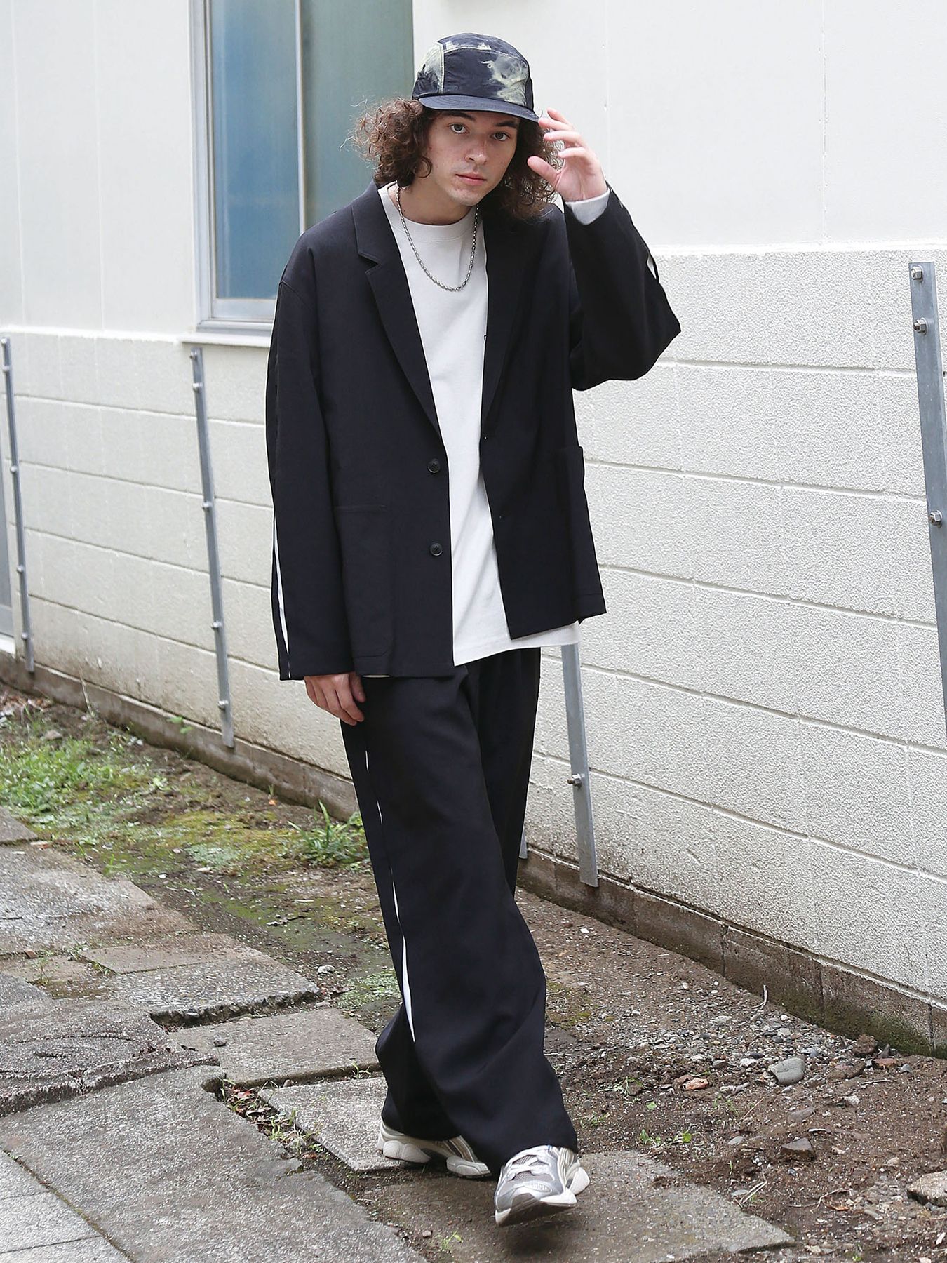 UNTRAD PANTS / ブラック×ホワイト【QUOLT】