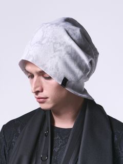 《予約品 》 Cap / ニットキャップ / ホワイトパイソンメッシュ