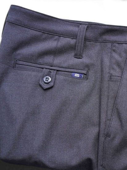 TC オフィサーパンツ 2タックチャコールグレーmade in Japan 【BROOKYM OVERALL】