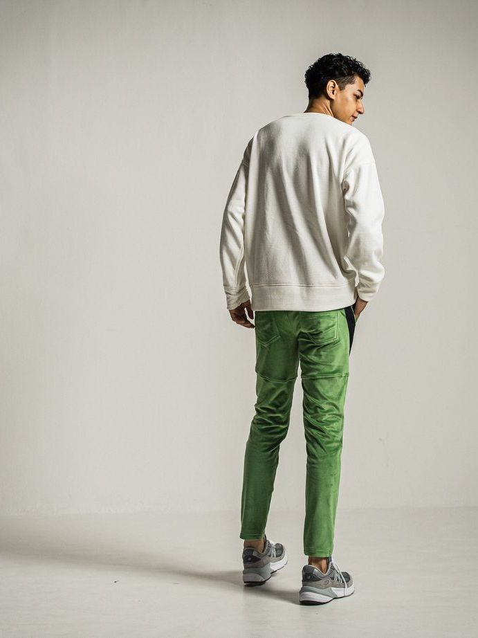 《予約9月1日18時締め》 velours TYLER PANTS  / 真冬仕様タイラーパンツ / グリーン