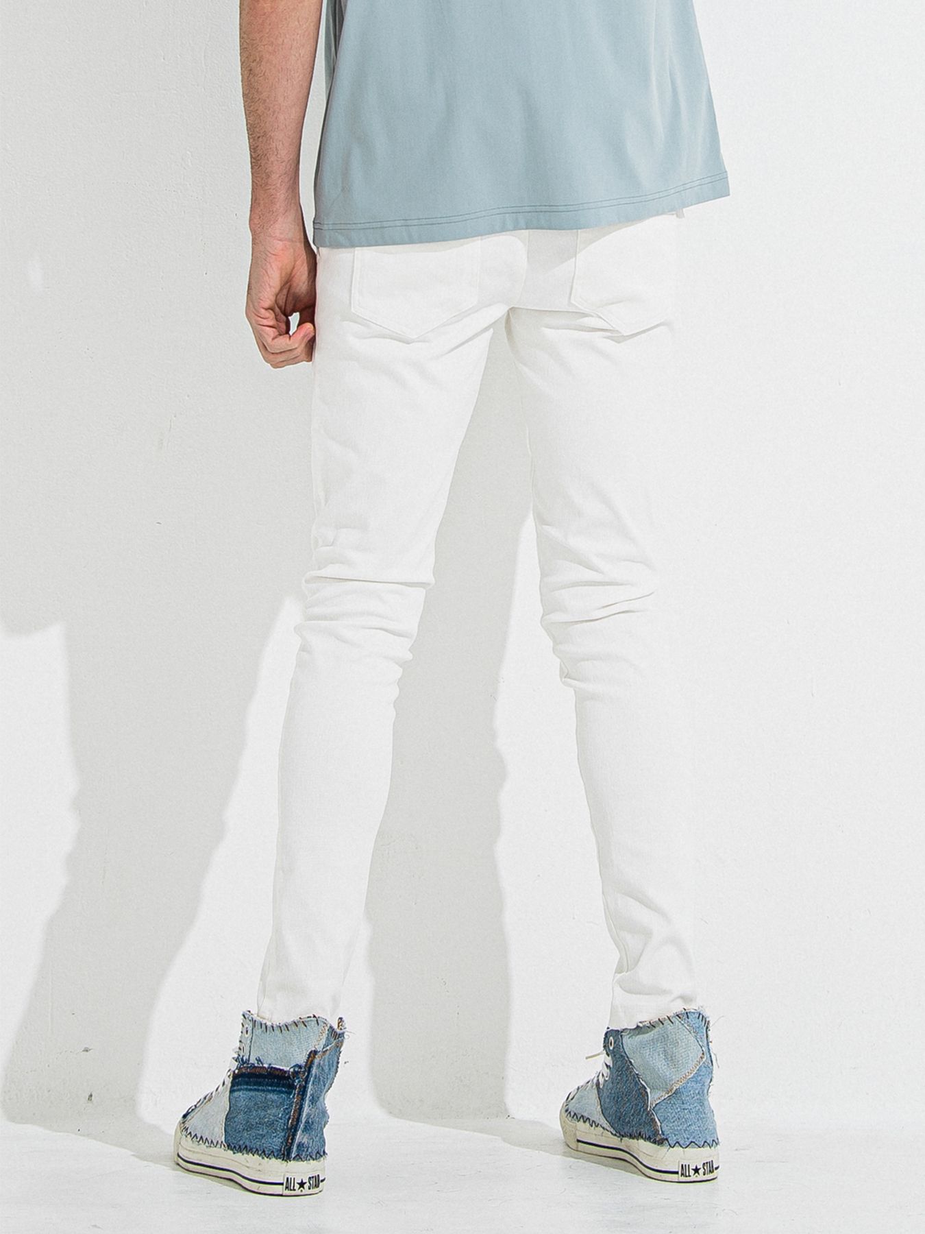 DENIM JERSEY CHRIS EASY TUCK PT / デニムジャージクリスイージータックパンツ / ホワイト