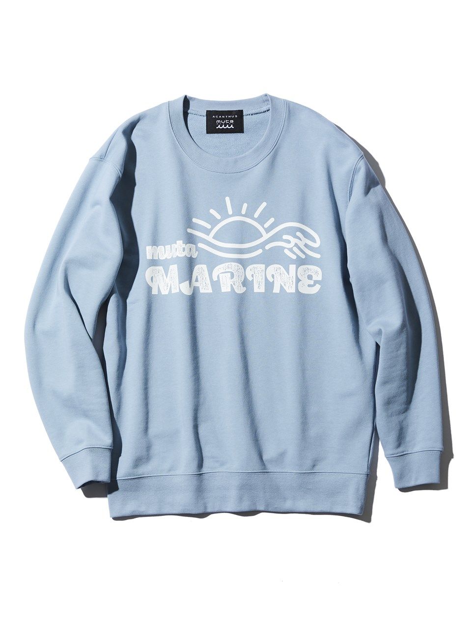 (予約品)  Trimming Pocket L/S Tee / Tシャツ / サックス 【Acanthus×muta】 8月下旬頃入荷予定