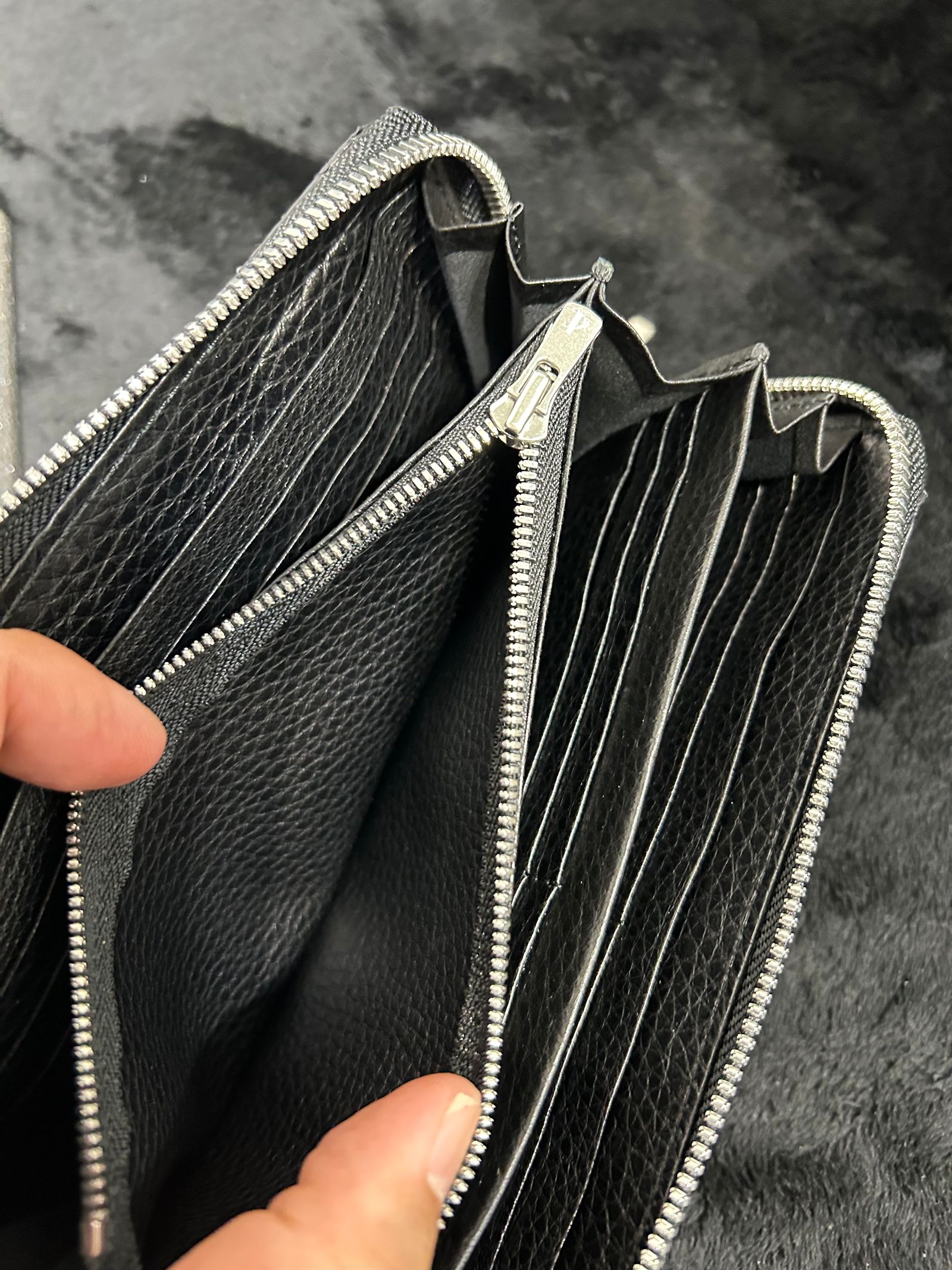 RoundZippSlitWallet / ラウンドジップウォレット / ブラックパイソン MADE IN JAPAN