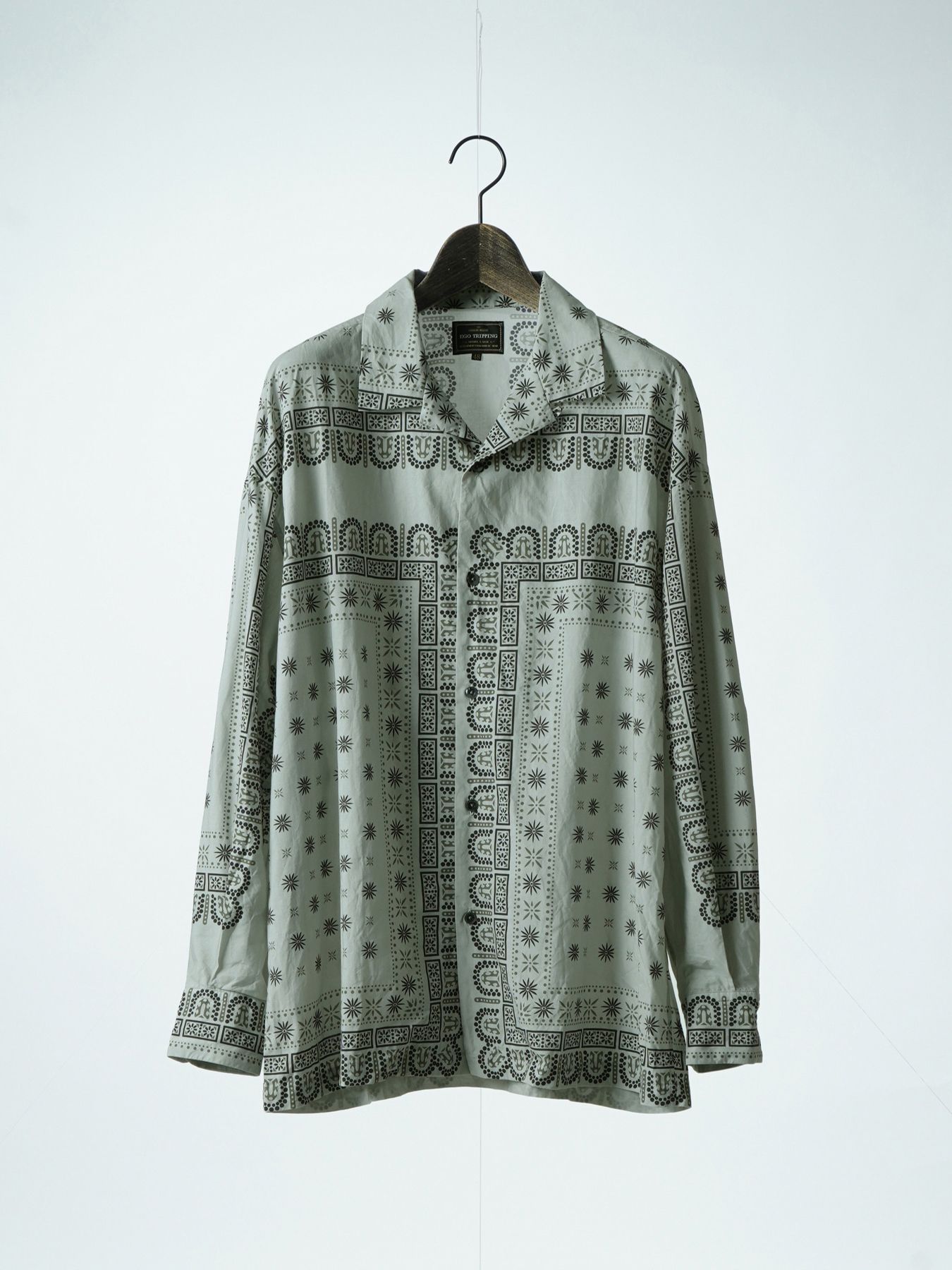 【予約品 2月1日(日) 締切】VINTAGEBANDANA SHIRTS / ヴインテージバンダナ柄 長袖シャツ / アイボリー