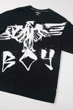 BIG ROUGH EAGLE T-SHIRTS / BLACK 【BOY LONDON】