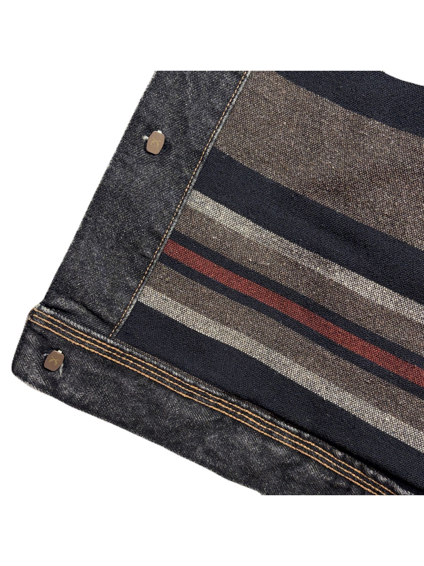 【予約品 3月9日(月) 18:00 締切】VIN/DEN/JK USED/SWAR / USED加工 クリスタルクロスガン ヴィンテージ デニム ジャケット / ブラック