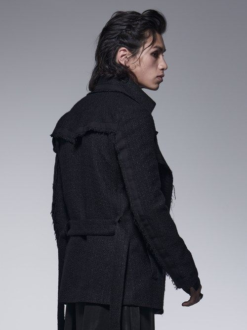 《予約品》 ShortTrenchCoat / トレンチコート / ブラック 【kiryuyrik】 10月以降入荷予定