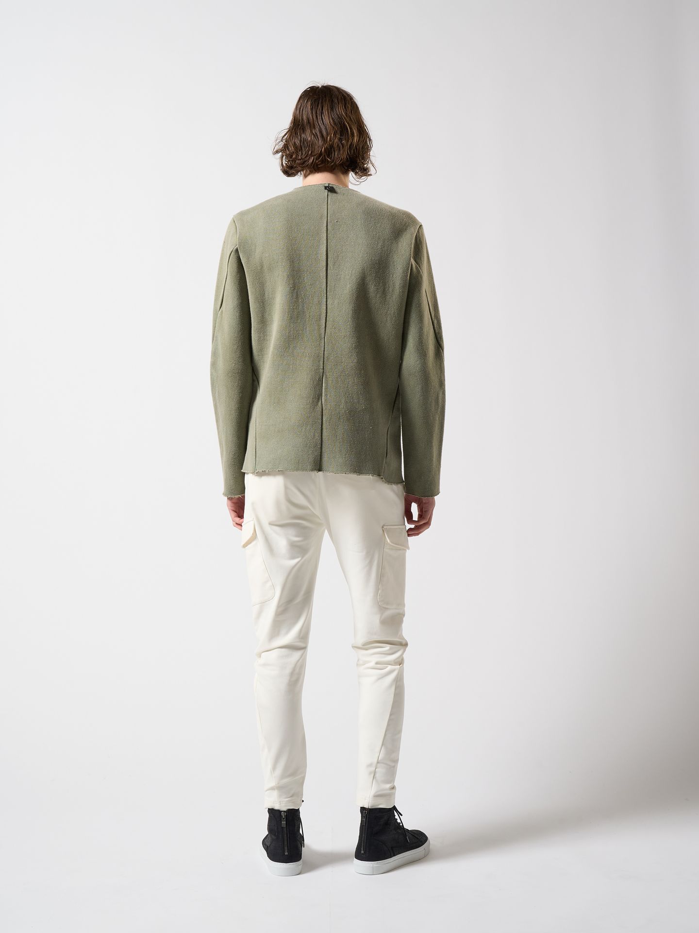【予約品】 double face hard sweat / スウェット / ダスティオリーブ