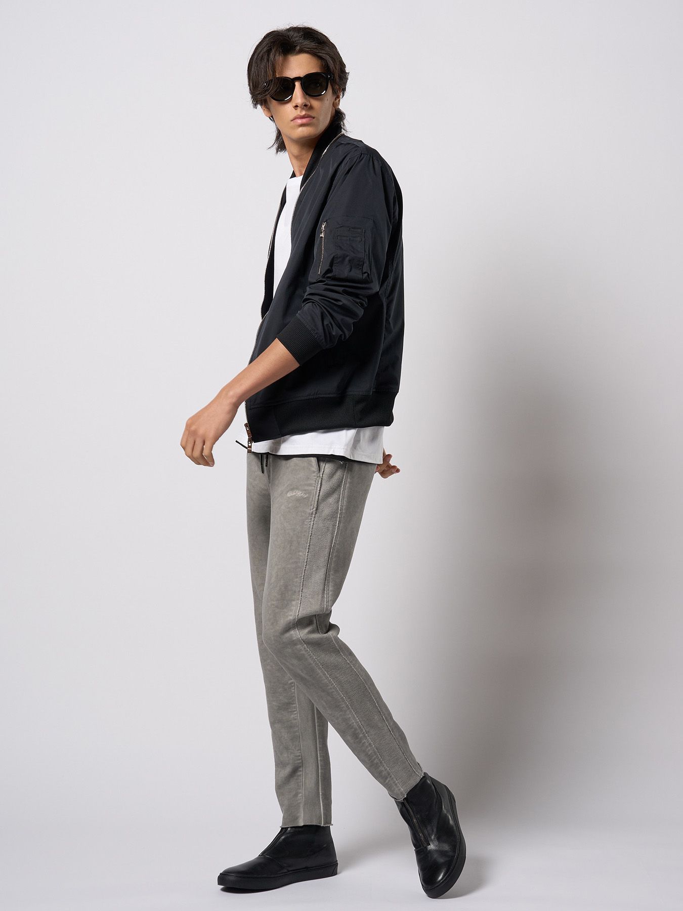 【予約品 9月23日(火) 締切】cut-off sweat pants / カットオフ スウェットパンツ / ライトグレー
