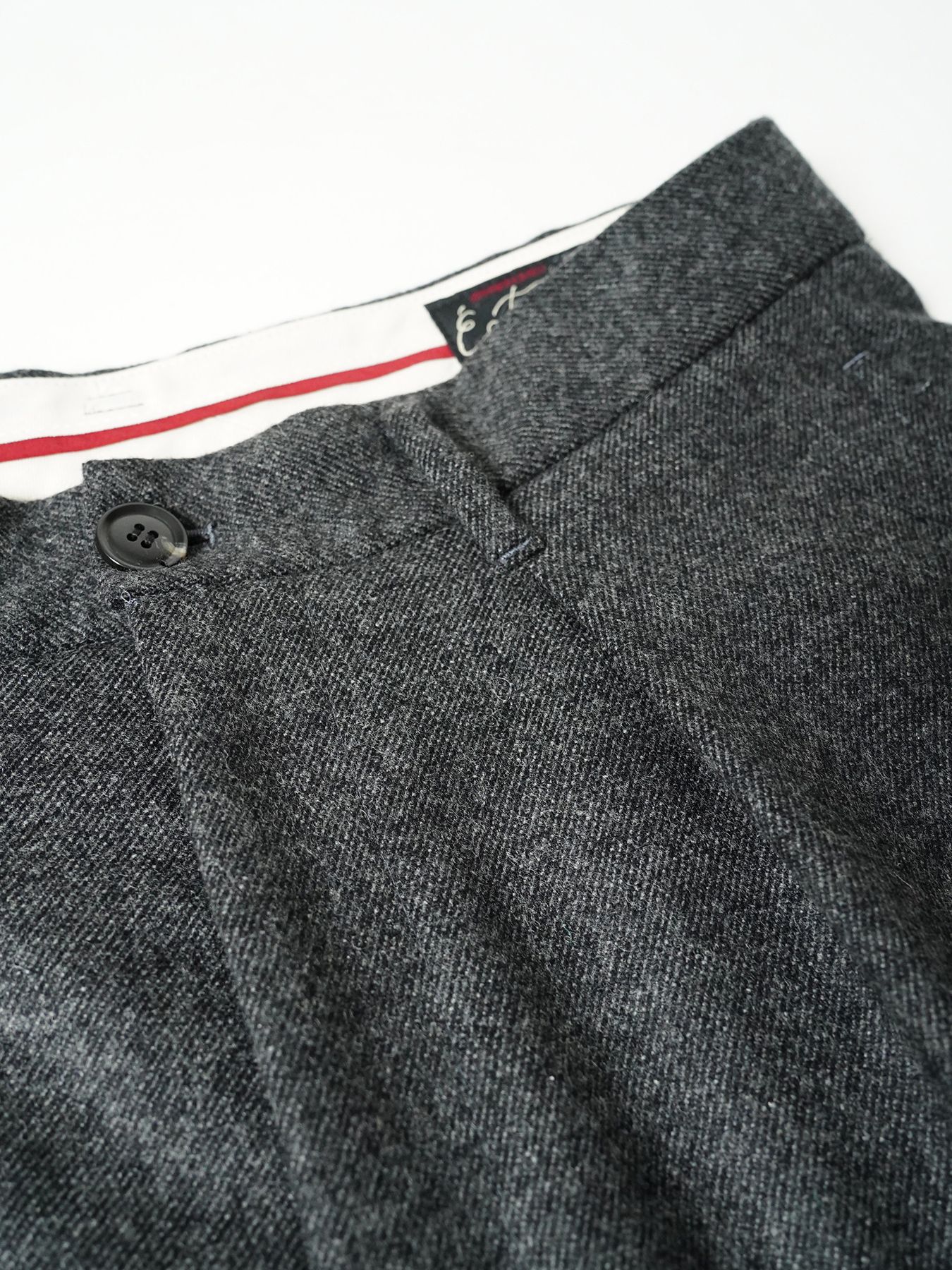 【予約品 7月5日(日) 締切】WOOLBASTE TROUSERS / ウールトラウザーズ / 杢チャコール