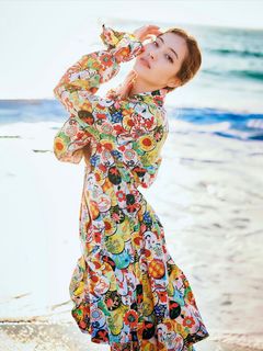 《予約品》 FlareShirt / フレアシャツバルーン袖 / EDEN カラフル【THE ONENESS】