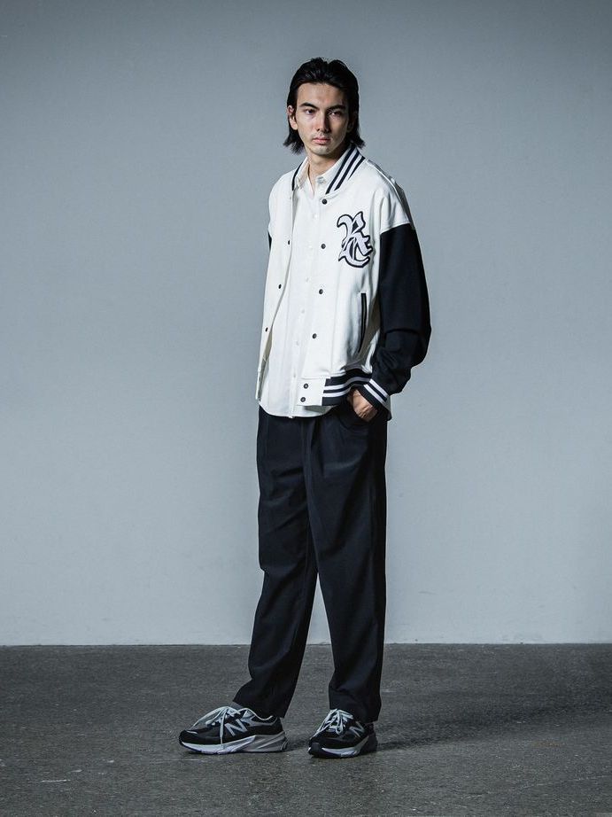 《予約品》 RC JERSEY OVER VARSITY JACKET / スタジャン / ホワイト