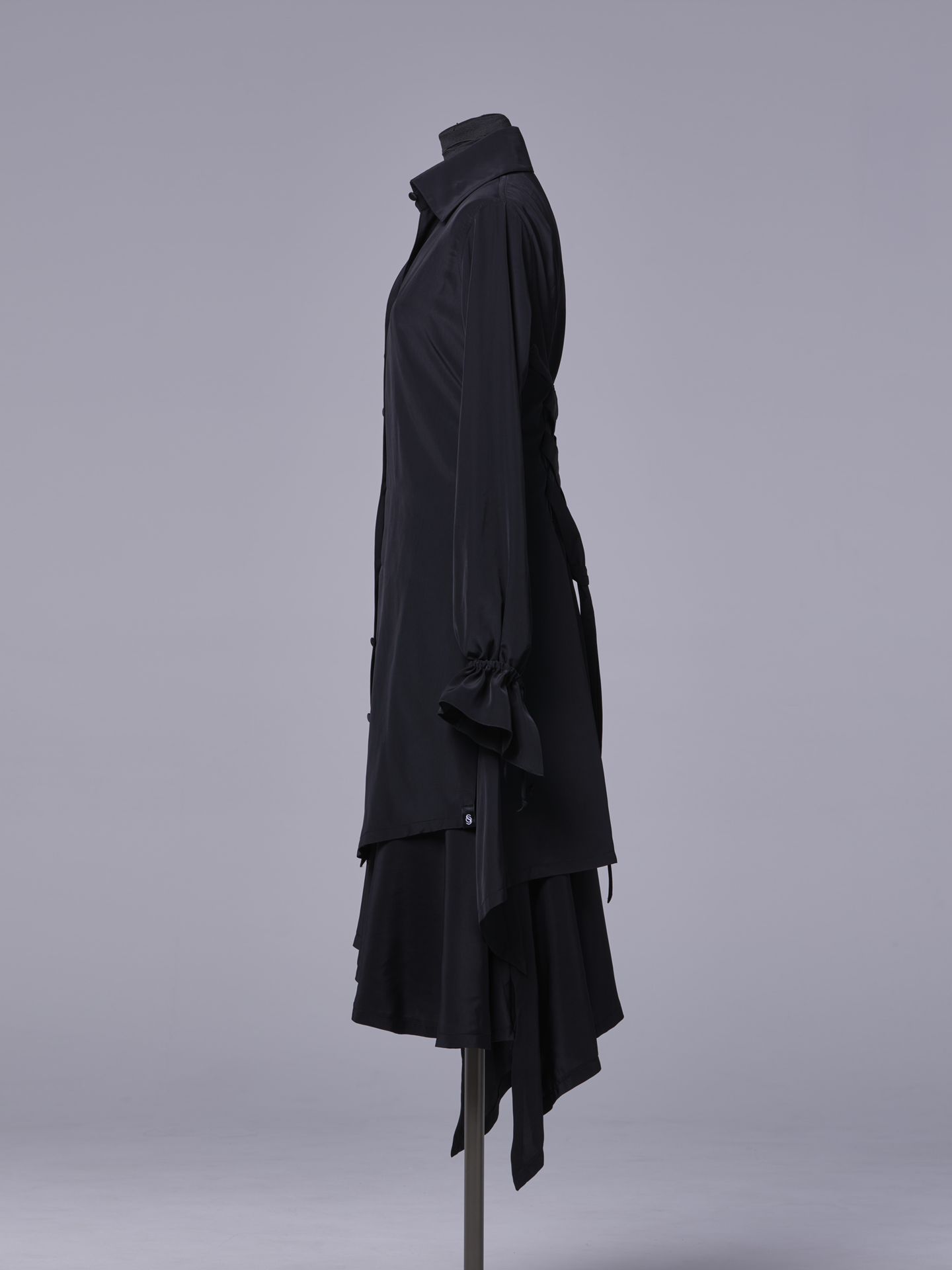 《予約品11月4日 》 LaceUpShirt / レースアップシャツ / ブラック